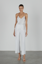 Bias Cut Cami - White by Enza Costa — alternate view