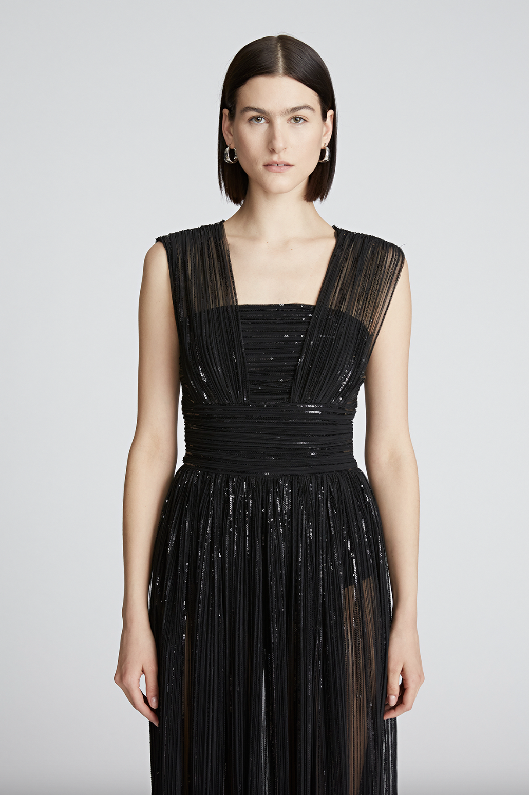 Liana Dress - Black by Halston — view 4