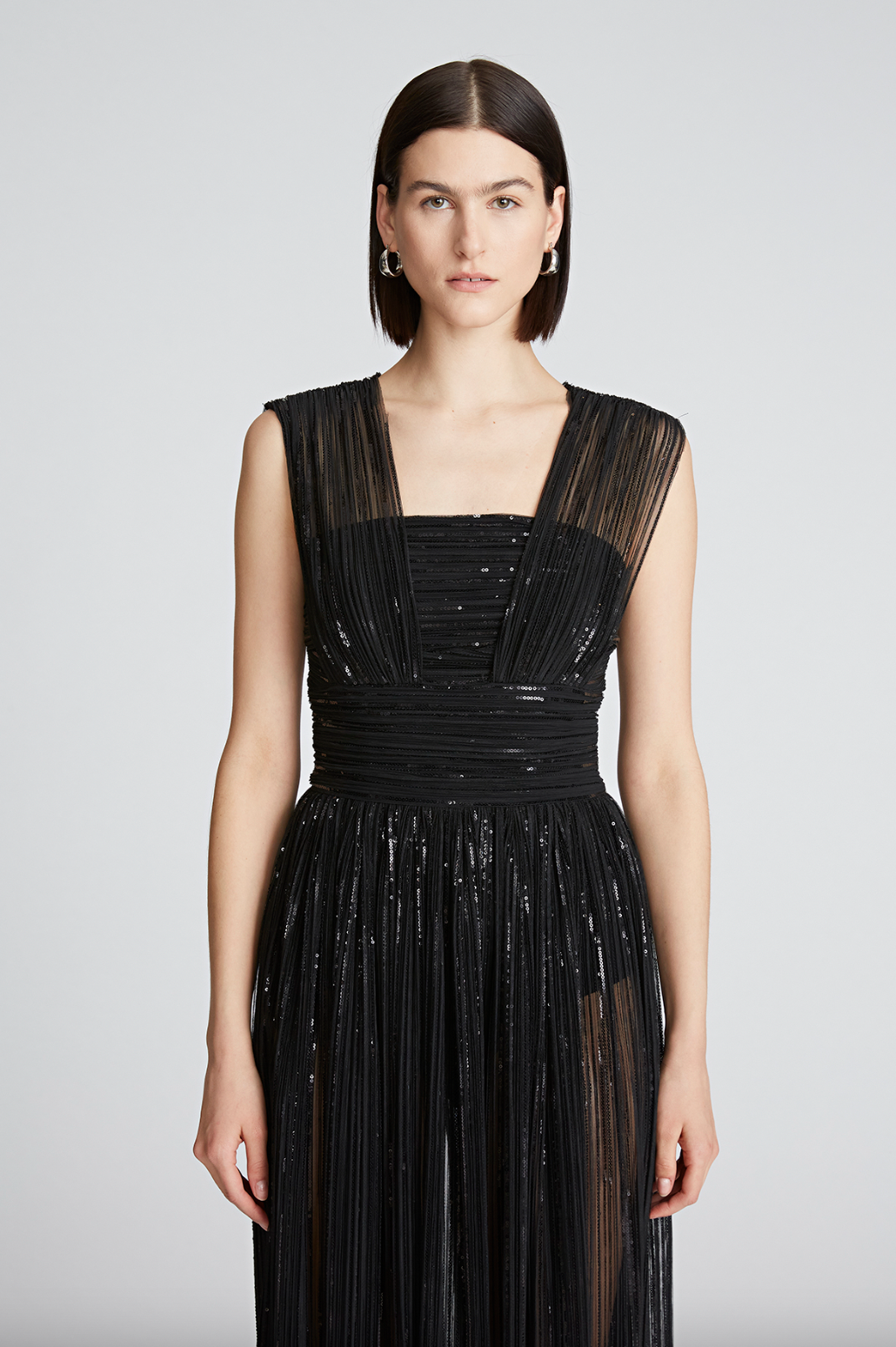 Liana Dress - Black by Halston — view 4