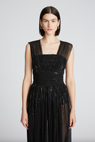 Liana Dress - Black by Halston — view 4