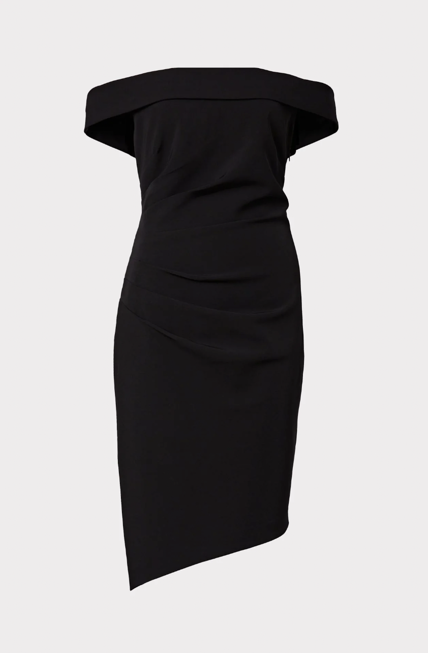 Ally Cocktail Dress - Black by Milly — view 3