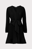 Liv Pleated Dress - Black by Milly — alternate view