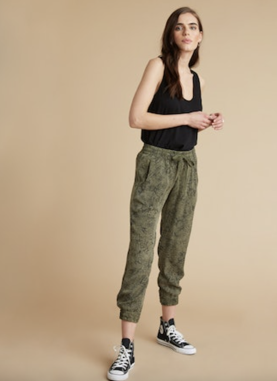 Printed Joggers - Cactus by Bella Dahl | 25 South Boutiques