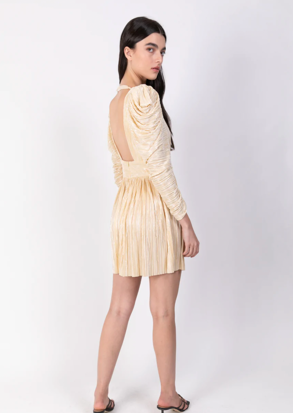 Morgana Mini Dress - Pale Yellow by Sabina Musayev — alternate view