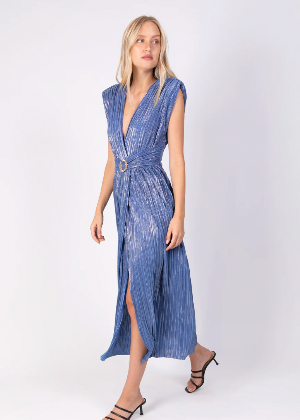 Lilliana Long Dress - Blue by Sabina Musayev — alternate view