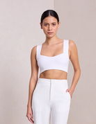Jordana Knit Bra - White by A.L.C | 25 South Boutiques