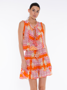Sparti Dress - Orange Grecia Tile by Taj by Sabrina Crippa — alternate view