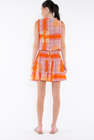 Sparti Dress - Orange Grecia Tile by Taj by Sabrina Crippa — view 3
