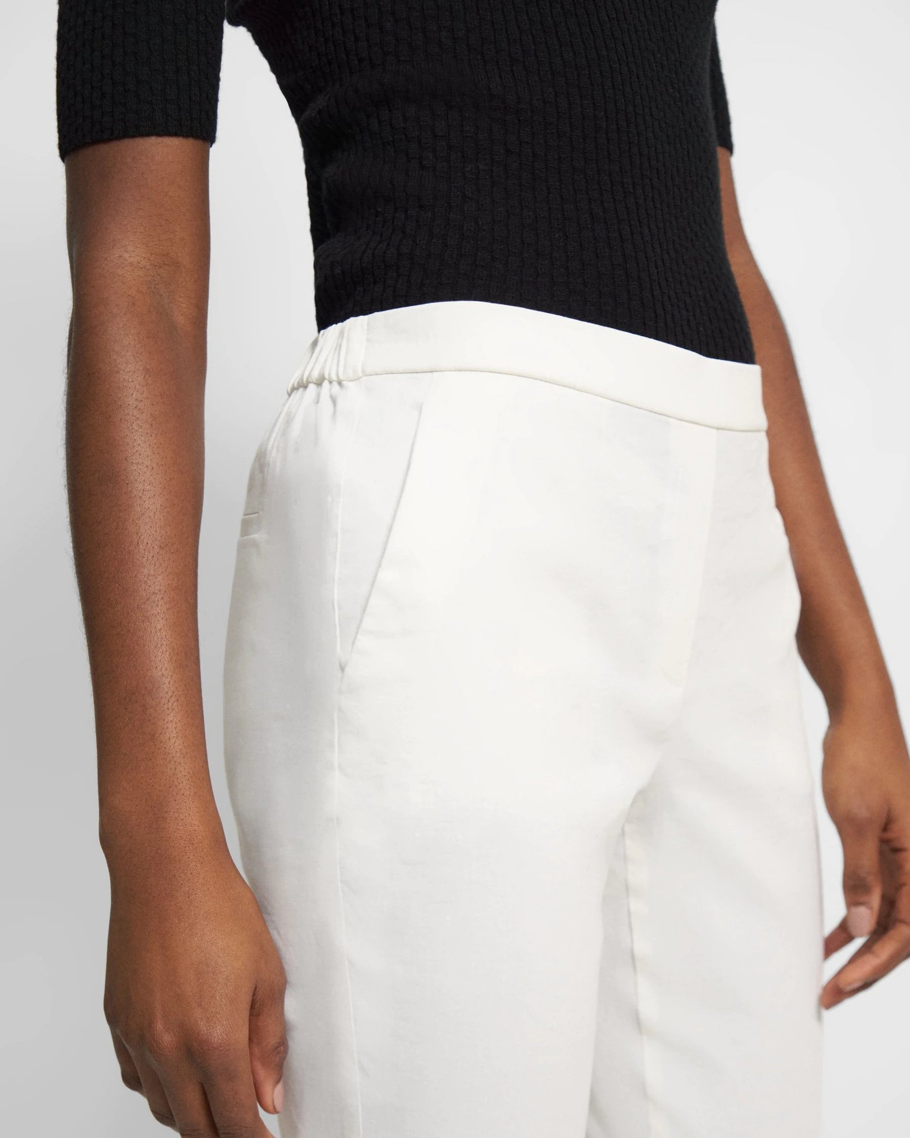 Treeca Pants - White by Theory — view 3