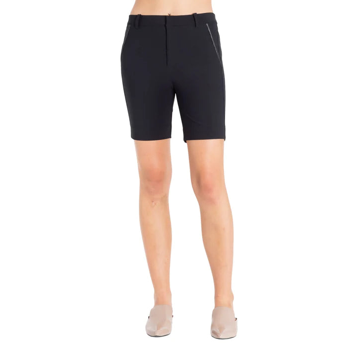 Tyler Stretch Chino Shorts - Black by Elaine Kim | 25 South Boutiques