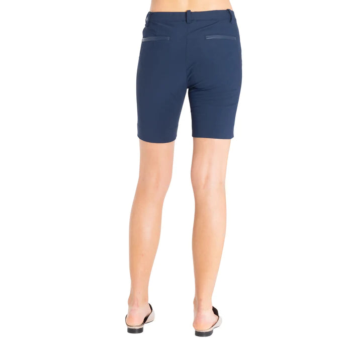 Tyler Stretch Chino Shorts - Marine by Elaine Kim — alternate view