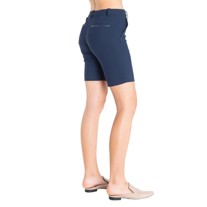 Tyler Stretch Chino Shorts - Marine by Elaine Kim — view 3