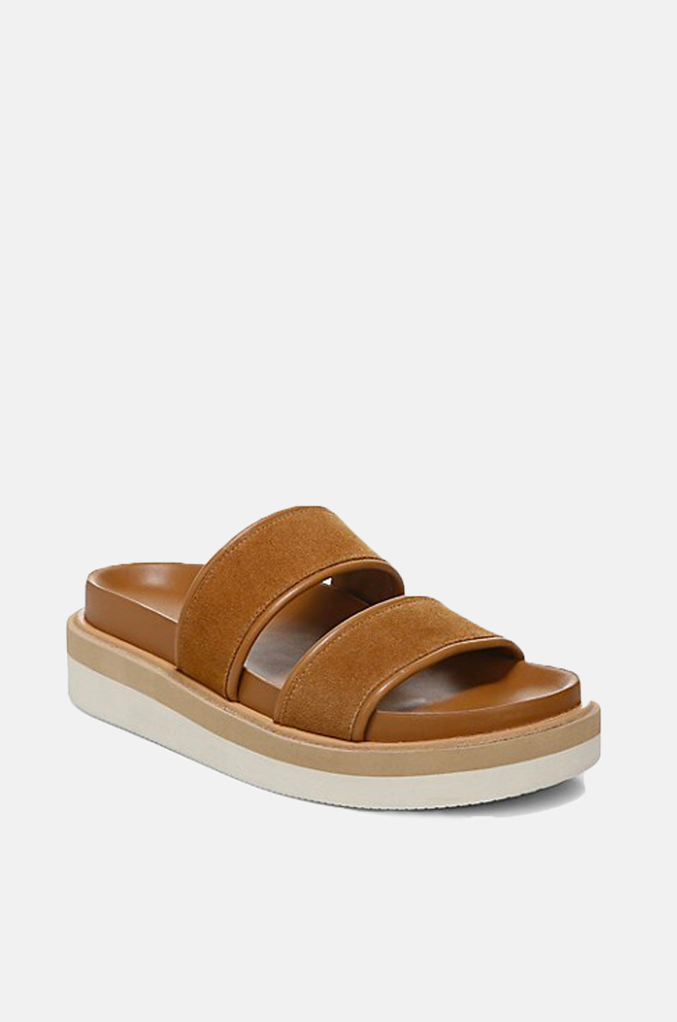 Jenita Suede Slide Sandals - Coco Tan by Vince — alternate view