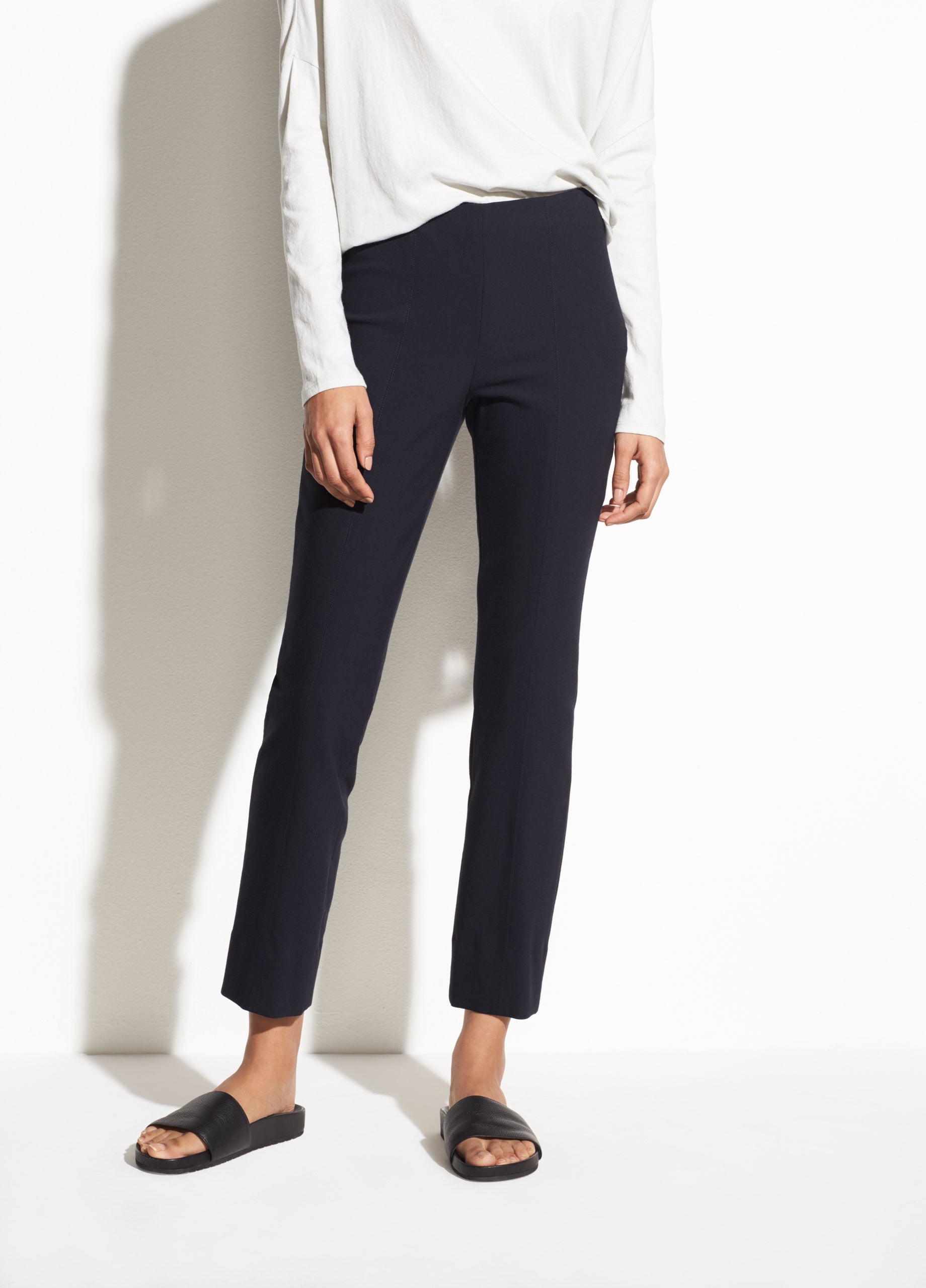 Stitch Front Seam Ponte Legging - Coastal Blue by Vince — alternate view