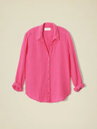 Scout Gauze Shirt - Pink Raspberry by Xirena — view 4