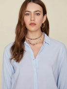 Beau Cotton Shirt - Baby Blue by Xirena — alternate view