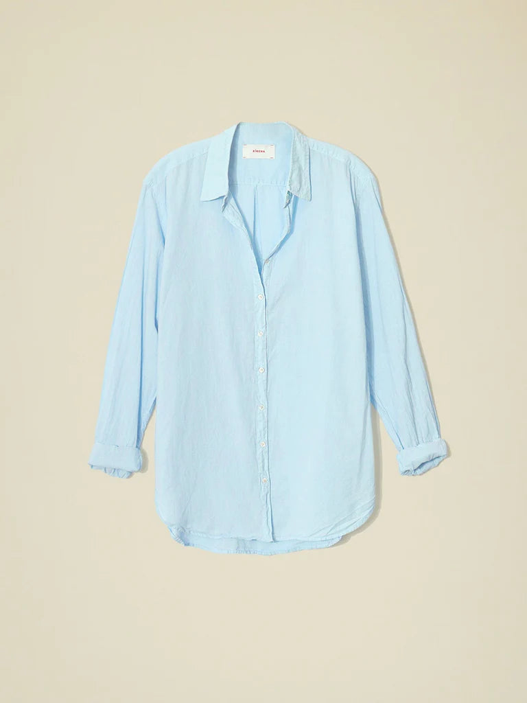 Beau Cotton Shirt - Baby Blue by Xirena — view 4