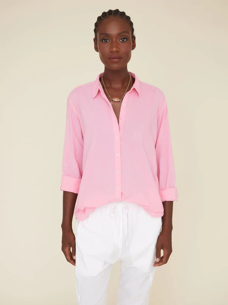 Beau Cotton Shirt - Rose Mallow by Xirena | 25 South Boutiques