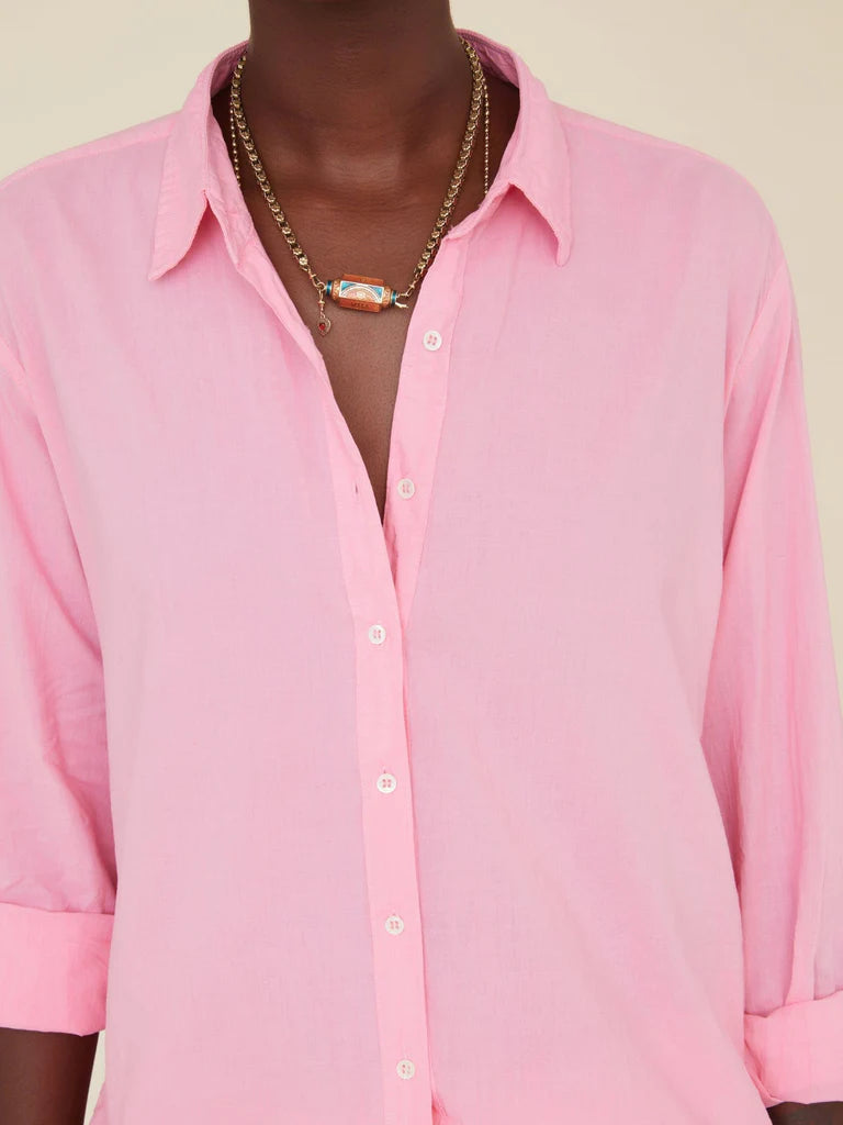 Beau Cotton Shirt - Rose Mallow by Xirena — alternate view