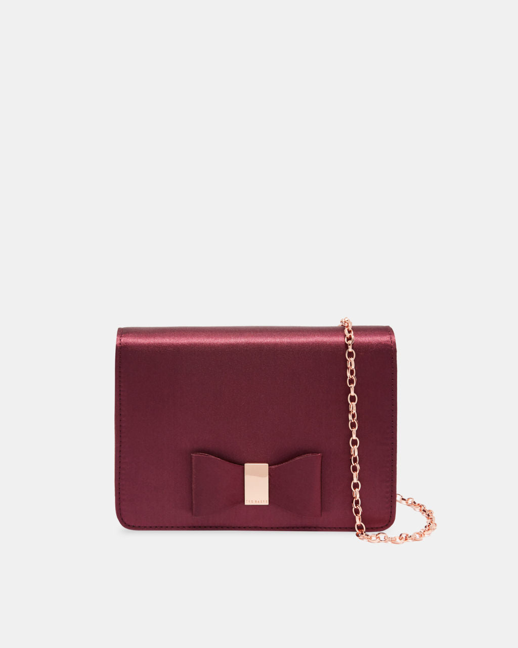 Eveelyn Looped Bow Evening Bag - Deep Purple by Ted Baker | 25 South Boutiques