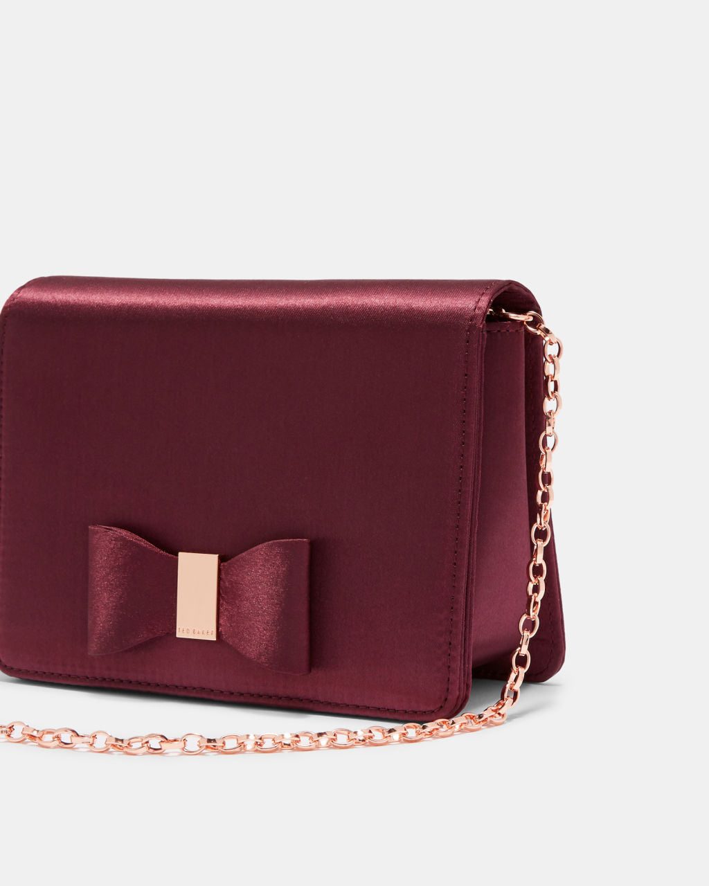 Eveelyn Looped Bow Evening Bag - Deep Purple by Ted Baker — view 3