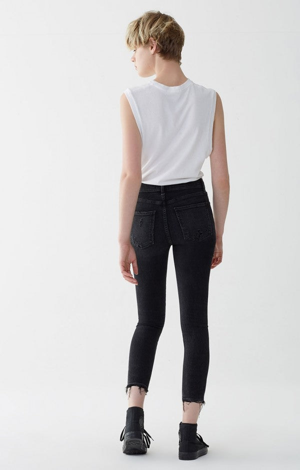 Sophie Mid Rise Skinny Crop - Temple by AGOLDE — view 3