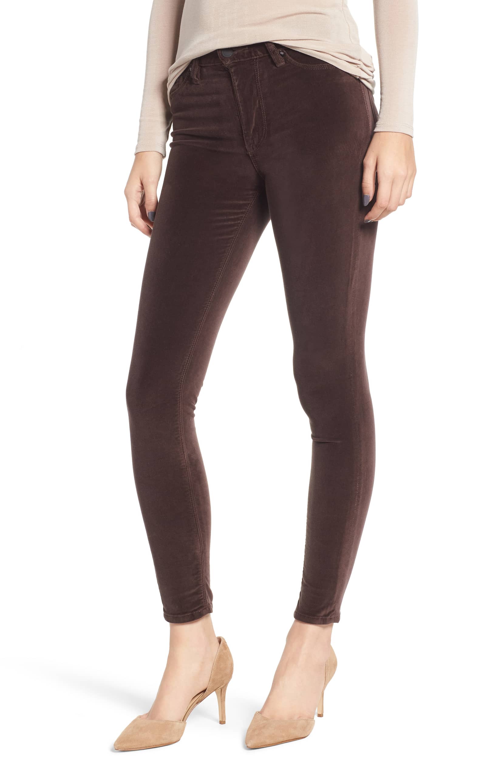 Barbara High Rise Skinny Jeans - Antler Velvet by Hudson | 25 South Boutiques