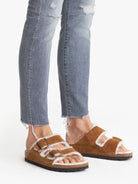 The High Waisted Looker Ankle Nick Fray Denim - Ace of Spades by MOTHER — alternate view