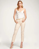 Adriana High-Waisted Ripped Jean - Linen by Ramy Brook | 25 South Boutiques