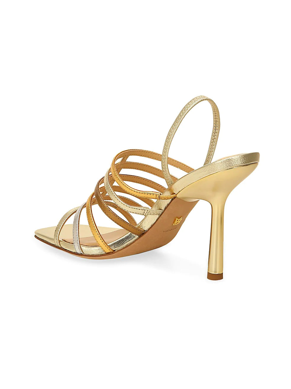 Aldridge Slingback Sandal - Gold Metallic Platino by Veronica Beard — view 3