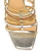Aldridge Slingback Sandal - Gold Metallic Platino by Veronica Beard — view 4