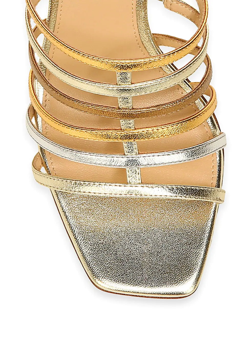 Aldridge Slingback Sandal - Gold Metallic Platino by Veronica Beard — view 4