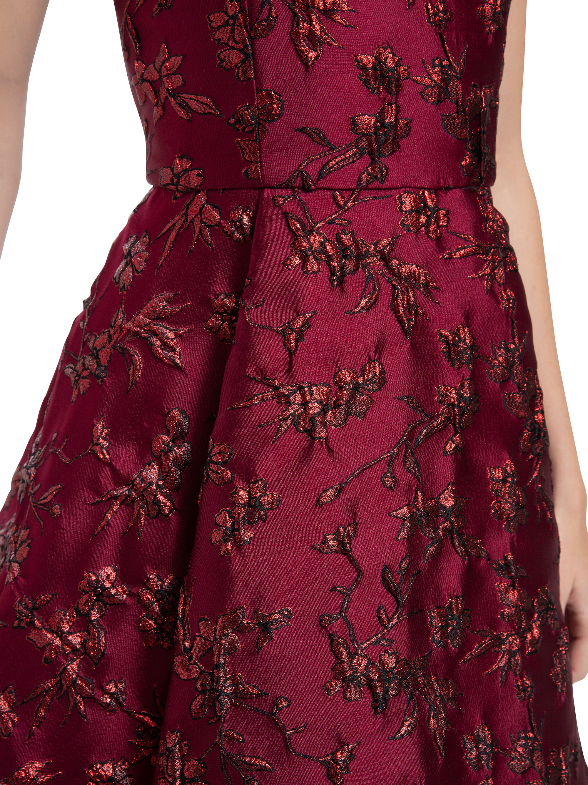 Anette Deep Pleat Cocktail Dress by Alice & Olivia — view 4