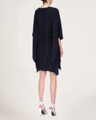 Allison Silk Blend Dress - Ink by Halston — view 3