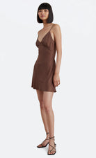 Amber Mini Dress - Chocolate by Bec & Bridge — alternate view