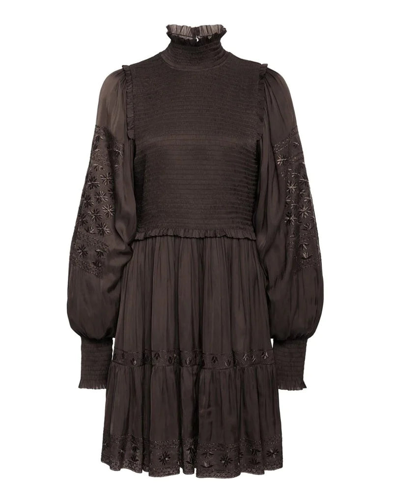 Angelica Dress - Noir by Ulla Johnson — view 4
