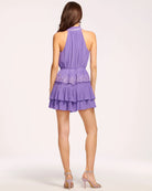 Angeline Embellished Mini Dress - Passion Purple by Ramy Brook — view 5
