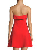 Ani Strapless Dress - Red by Cinq A Sept — alternate view