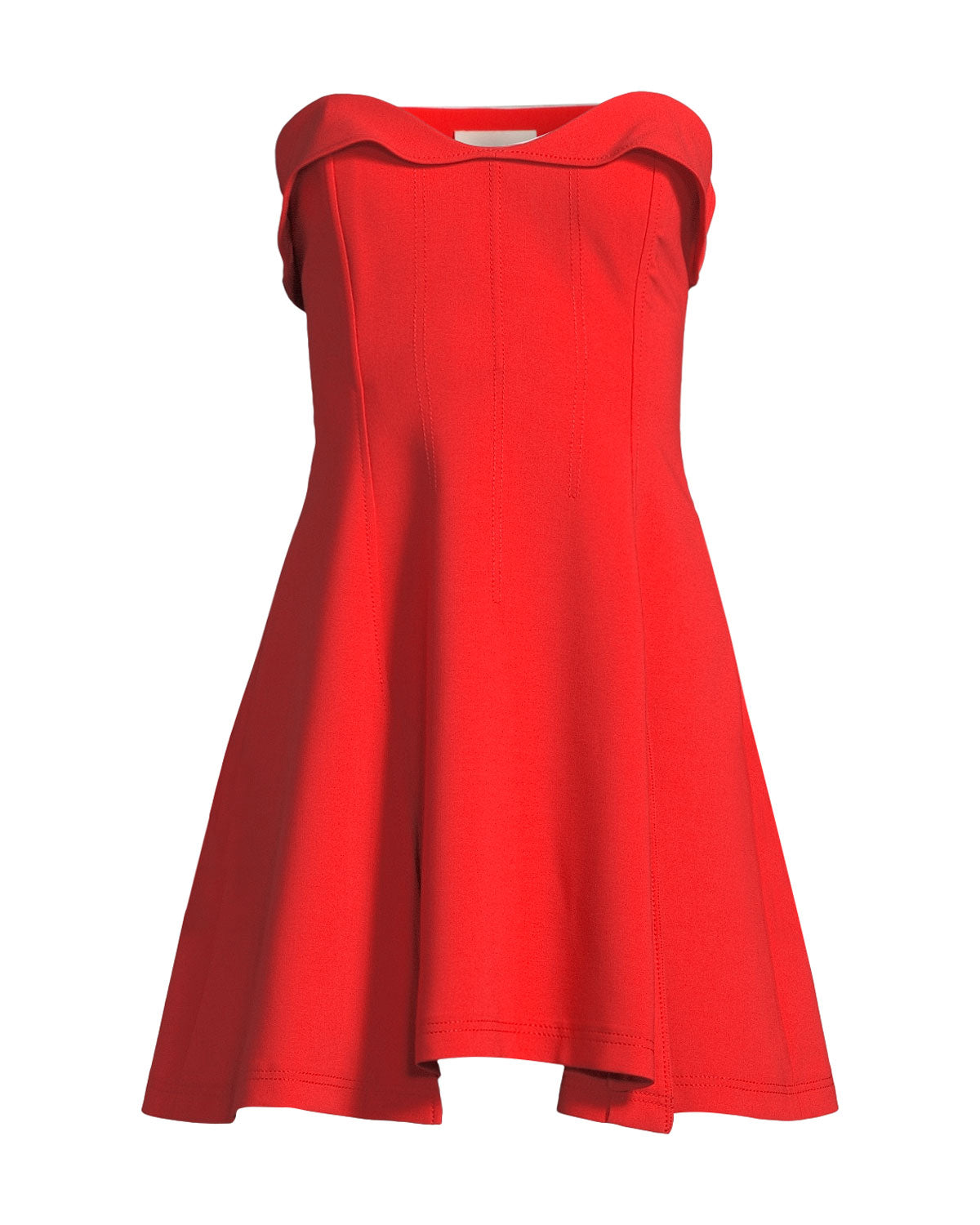 Ani Strapless Dress - Red by Cinq A Sept — view 4
