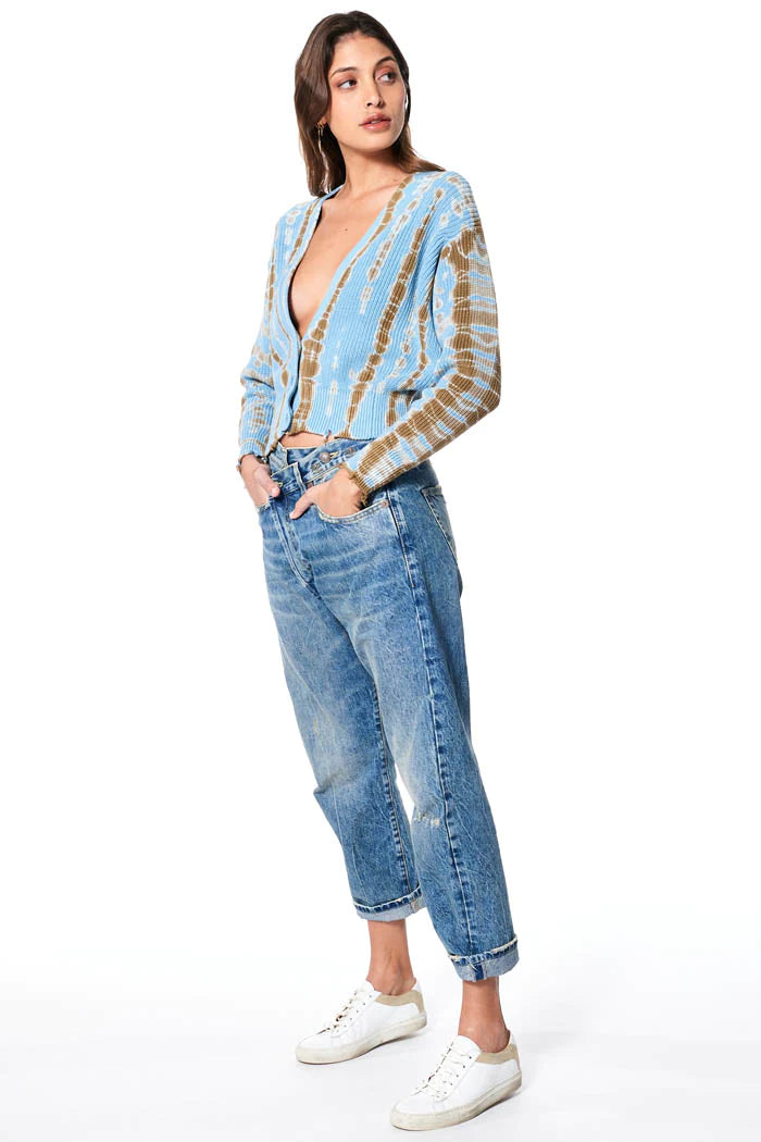 Clark Crop Cardi - Arctic Web Wash by Young Fabulous & Broke — alternate view