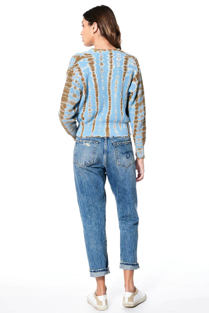 Clark Crop Cardi - Arctic Web Wash by Young Fabulous & Broke — view 4