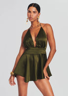Natasha Dress - Army by Retrofête — alternate view
