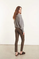 Ankle Leather Legging - Army by SPRWMN — view 3