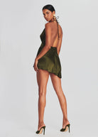 Natasha Dress - Army by Retrofête — view 4