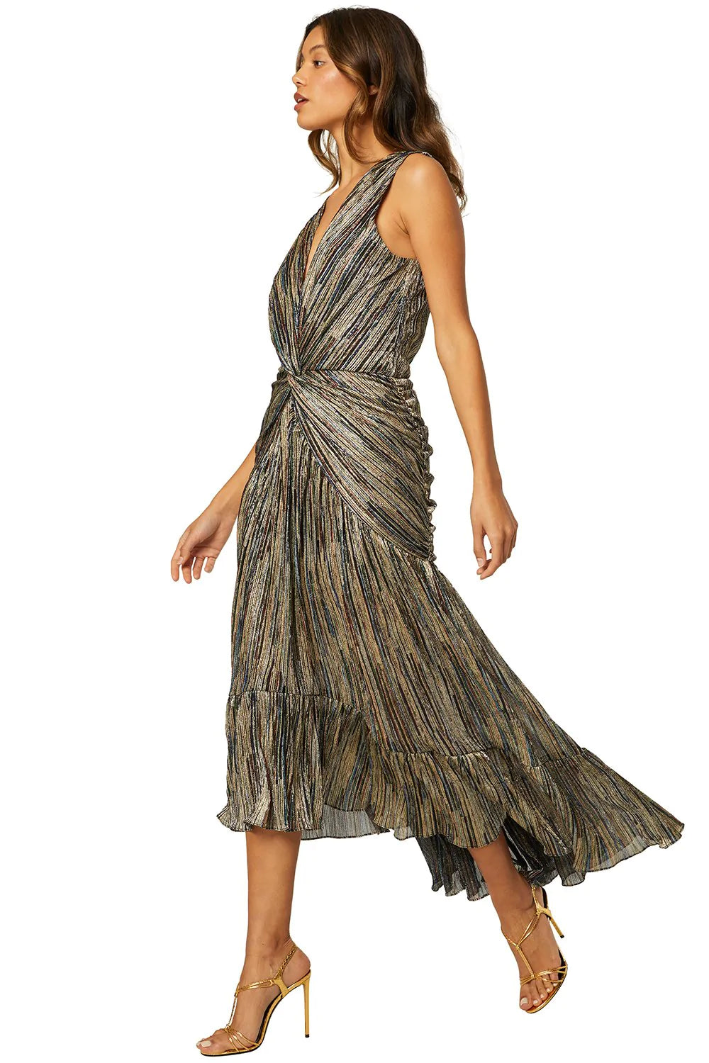 Ava Dress - Metallic Stripe by Misa — alternate view