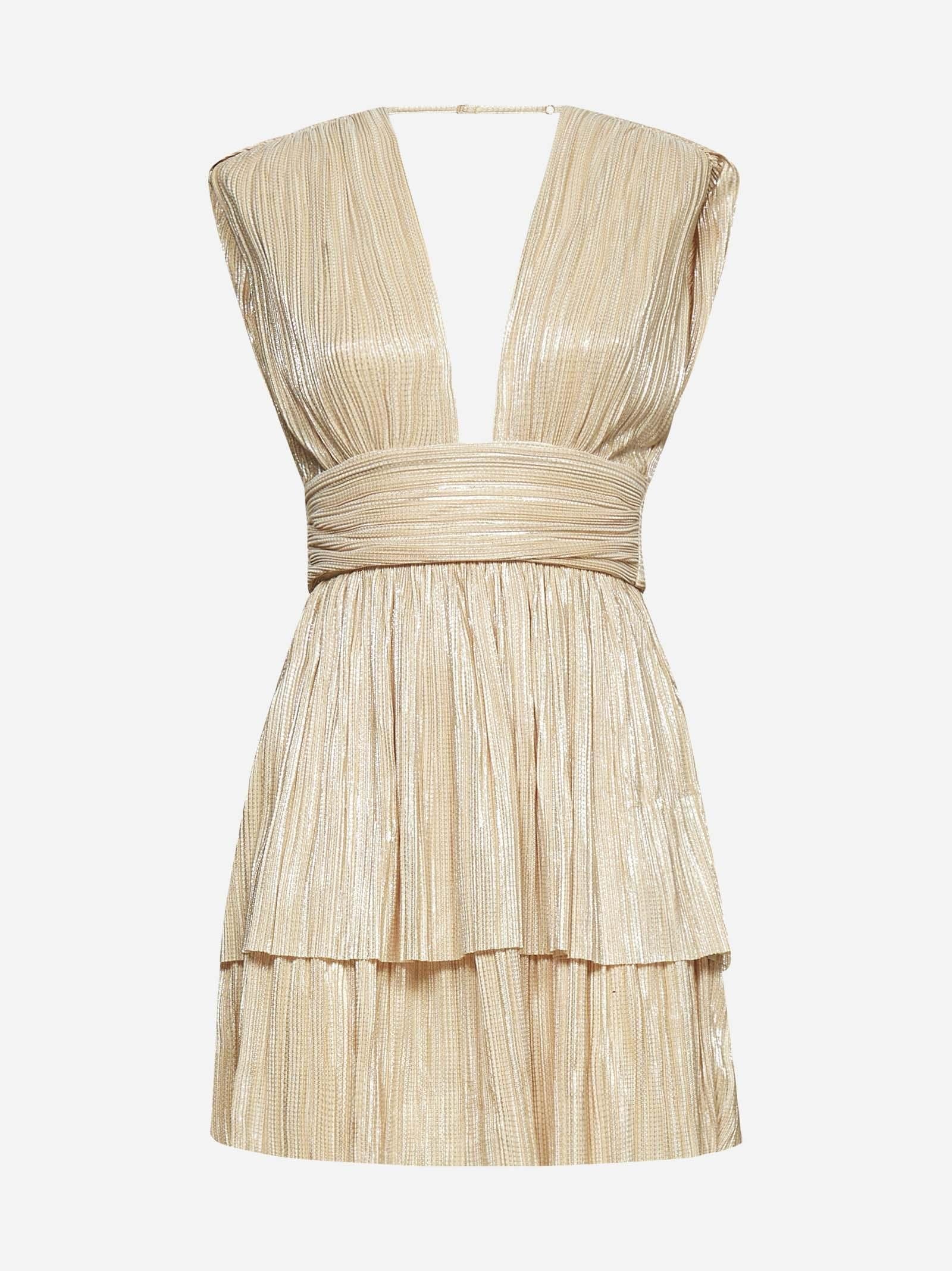 Aviana Mini Dress - Pale Yellow by Sabina Musayev — view 4