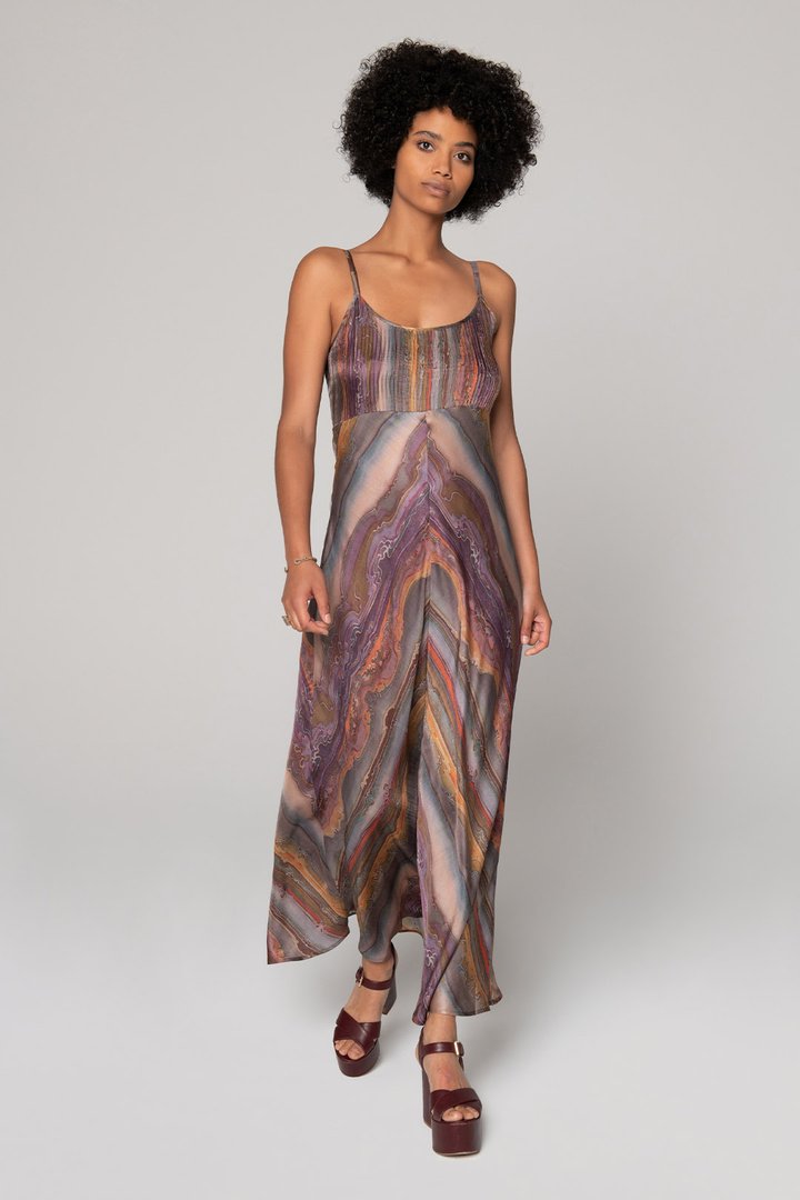 Lost Horizon Bias Maxi Dress - Multi by Burning Torch | 25 South Boutiques