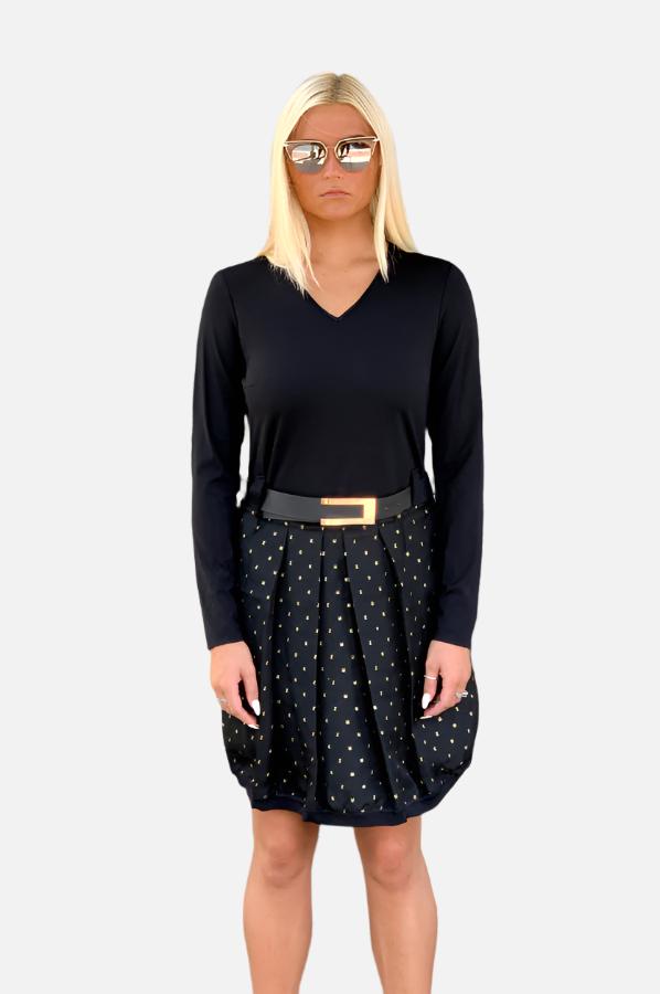 Short Dress - Black / Gold by Beate Heymann | 25 South Boutiques