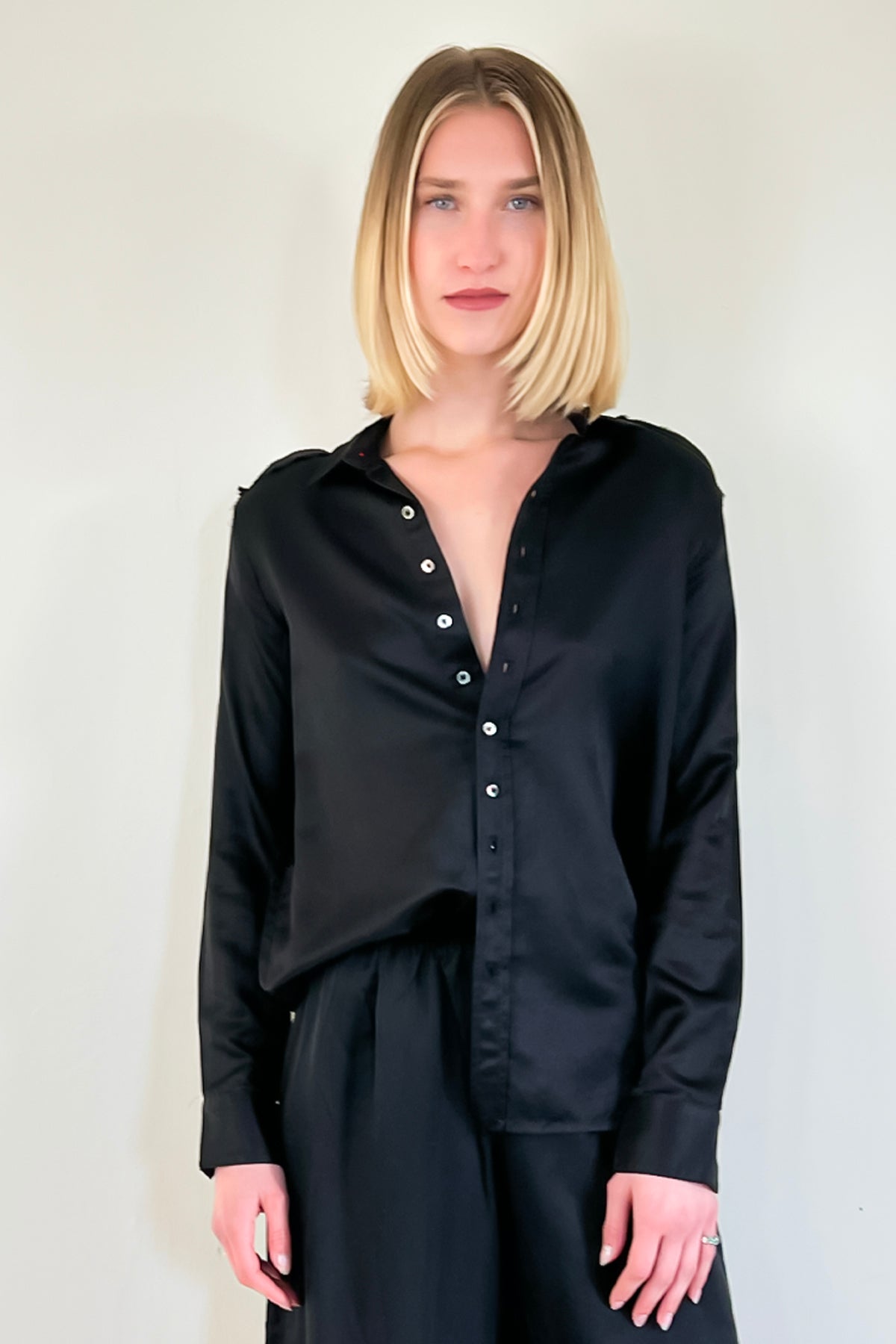 Austin Blouse - Black by Brazeau Tricot | 25 South Boutiques