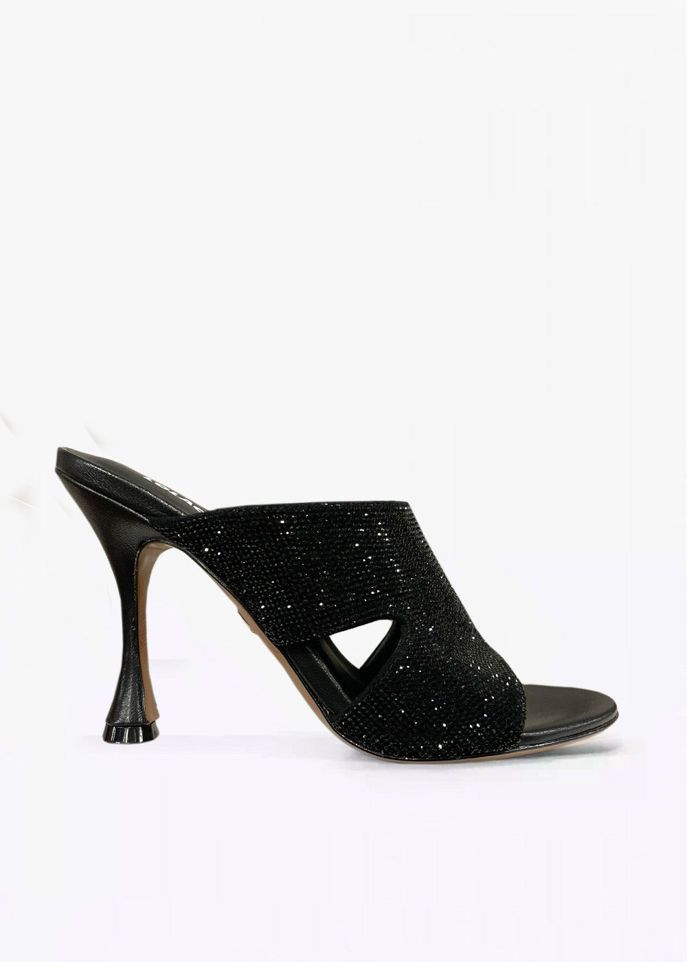 Beaded Cutout Heel - Black by Lola Cruz | 25 South Boutiques